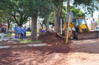 Iniciada a demarca��o do novo estacionamento da Pra�a Isabel Arruda