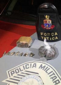 For�a T�tica de Laranjal Paulista prende casal em a��o de tr�fico em Conchas