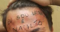Acusado de furto adolescente foi amarrado e teve a testa tatuada