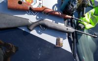 Em opera��o programada PM de Pardinho apreende armas e muni��es