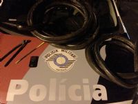 PM de Conchas prende cidad�o acusado de furto de cabos telef�nicos