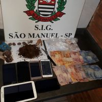 Pol�cia Civil de S�o Manuel com cachorra treinada faz apreens�o de maconha