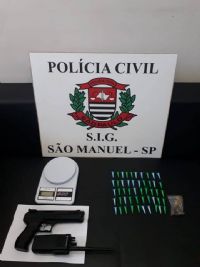 Policiais do SIG de S�o Manuel realizam dois flagrantes de tr�fico de entorpecentes