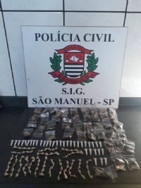 SIG de S�o Manuel apreende 179 por��es de diferentes tipos de entorpecentes