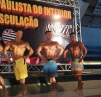 Competidor de Itatinga � p�dio no  5� Campeonato de Muscula��o do Interior