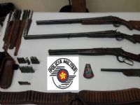 PM de Avar� apreende armas e muni��es com um jovem em surto psic�tico