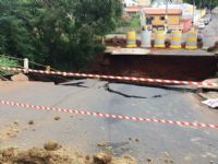 Prefeitura de Tatu� decreta estado de emerg�ncia ap�s queda de ponte 