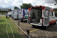 Corpo de Bombeiros simula acidente com v�timas envolvendo �nibus e caminh�o 