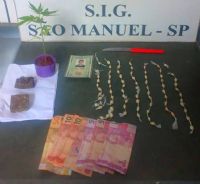 SIG de S�o Manuel realiza flagrante de tr�fico de droga no Jardim Bras�lia