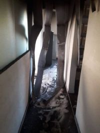 Corpo de Bombeiros combate inc�ndio em escrit�rio de advocacia de Itatinga
