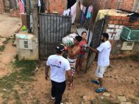 Pretos X Brancos da Cohab I se unem para atender fam�lias carentes de Rubi�o J�nior