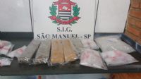 For�as de seguran�a de S�o Manuel prendem foragido com 5 kg de maconha 