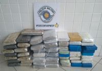 Pol�cia Rodovi�ria apreende 31,1 kg de maconha e 24,3 kg de coca�na em Pardinho
