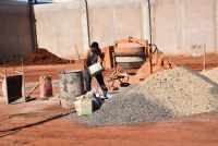 Depois de meses interrompida, obra da constru��o do Gin�sio Paral�mpico � retomada