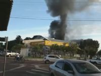 Bombeiros atendem caso de inc�ndio na prefeitura de Paragua�u Paulista 