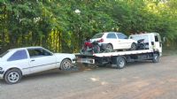 PM apreende carros e motos em ao na estrada de acesso ao Vu da Noiva